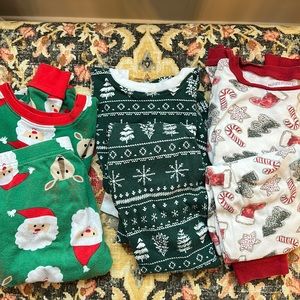 Gender neutral kids Christmas PJ bundle size 6